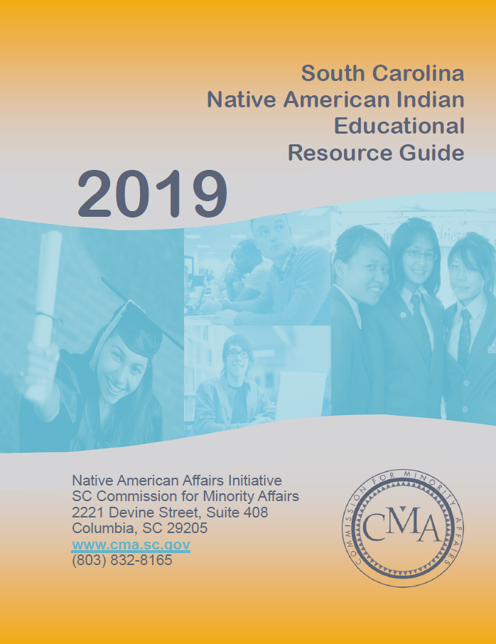 Photo of the Front Cover of the 2019 South Carolina Native American Indian Educational Resource Guide