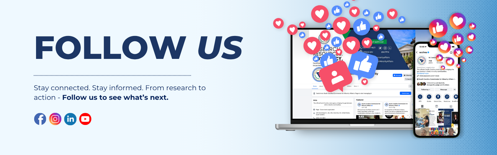 Follow Us on Social Media Slider