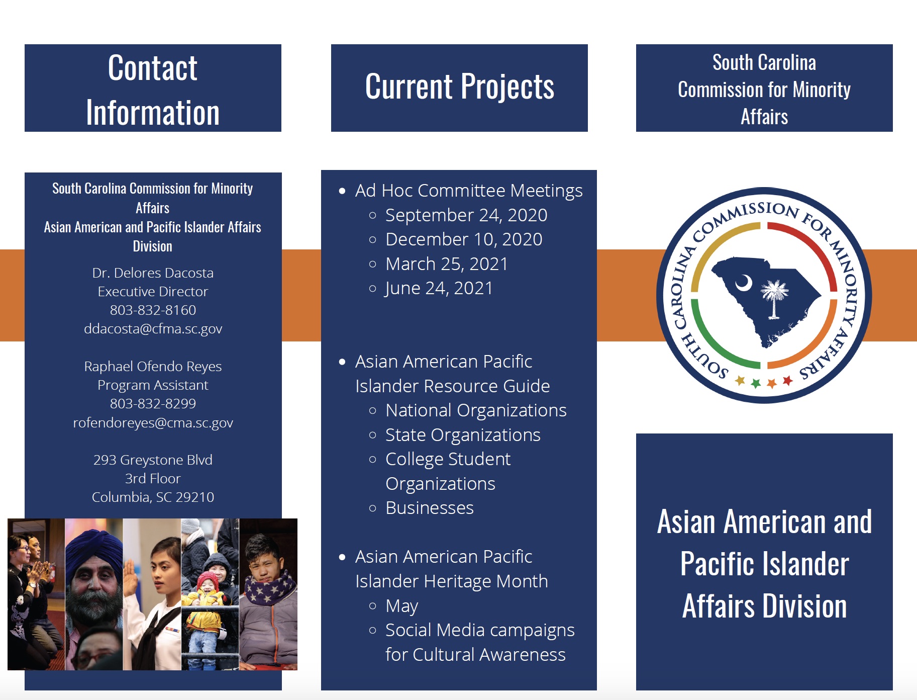 Picture of page 1 of the Asian American / Pacific Islander Brochure