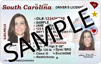 Picture of a Sample Real ID